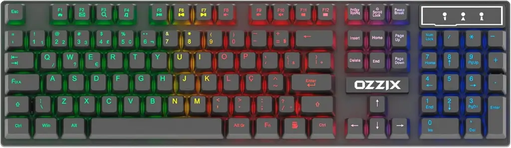 Teclado Gamer RGB Precison Semi Mecânico